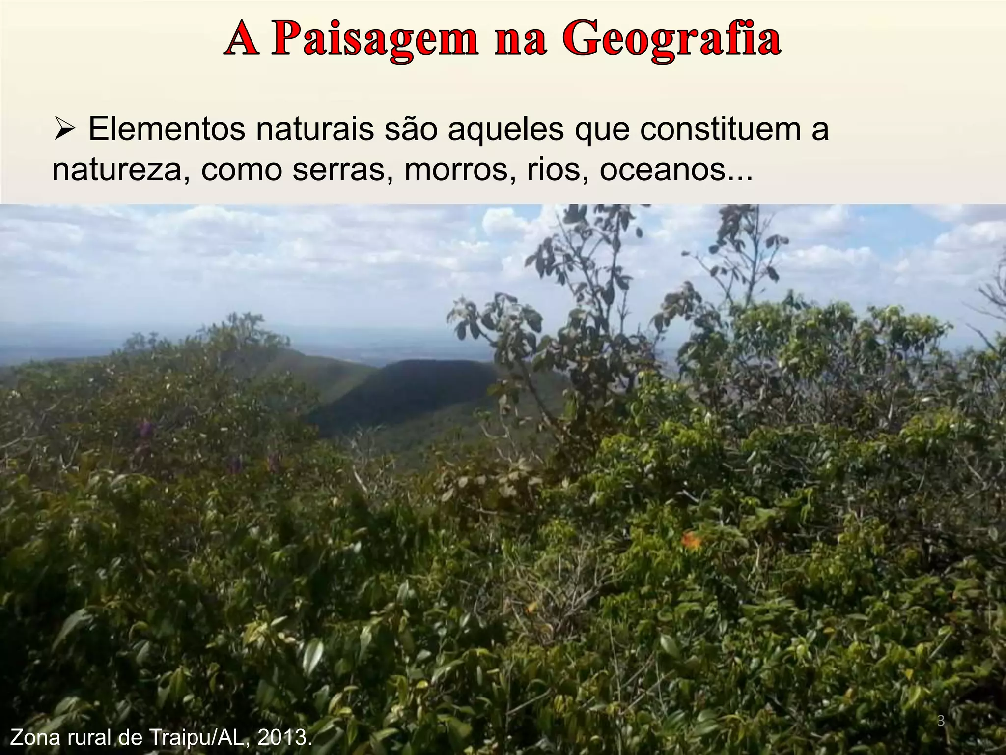 A paisagem na Geografia | PPTX | Science
