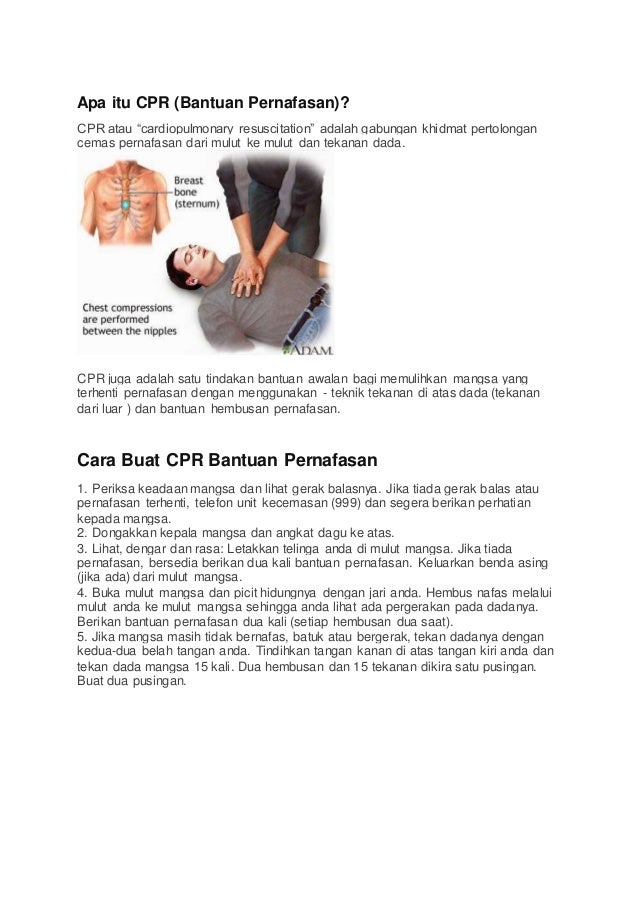 Apa Itu Cpr