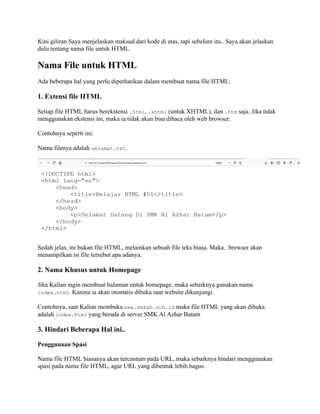 Apa itu html | PDF