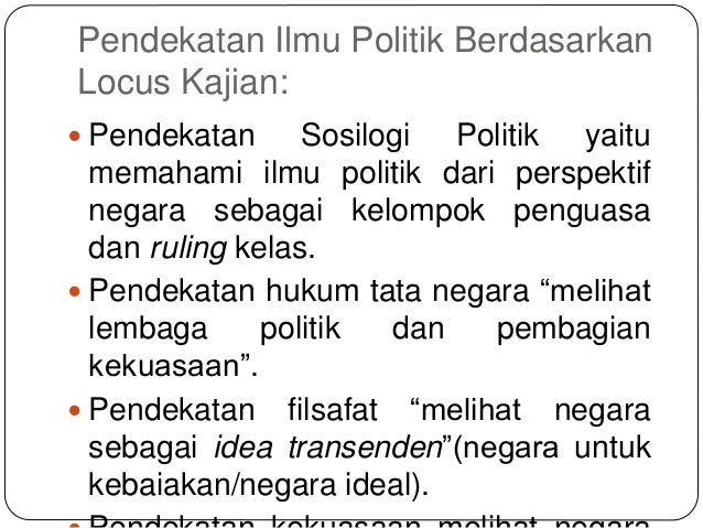 Apa itu ilmu politik (ii)