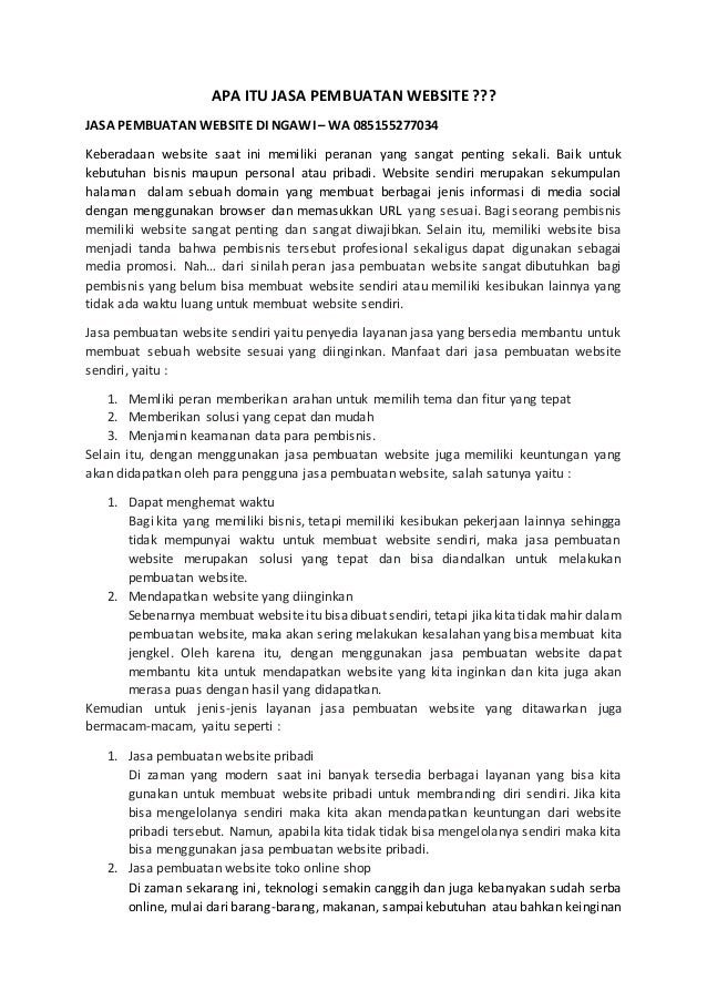 Apa itu jasa pembuatan website (1)