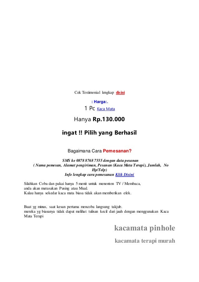 Apa Itu Kacamata Terapi Pinhole apa itu kacamata terapi pinhole