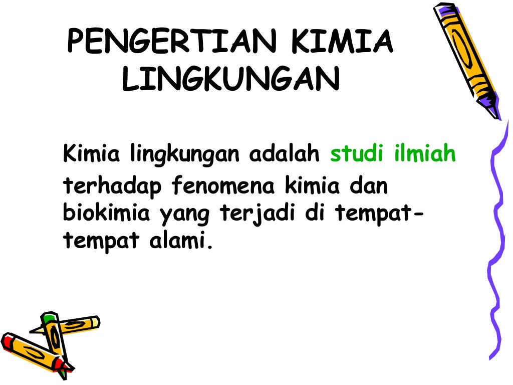 Apa itu kimia lingkungan