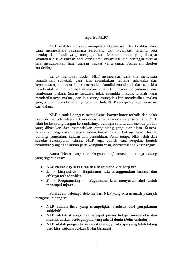 Apa itu nlp - Bibit Alpukat Aligator