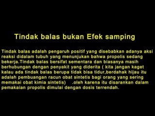 Apa itu propolis | PPT