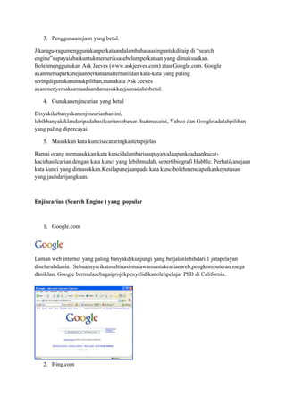 Apa itu search engine