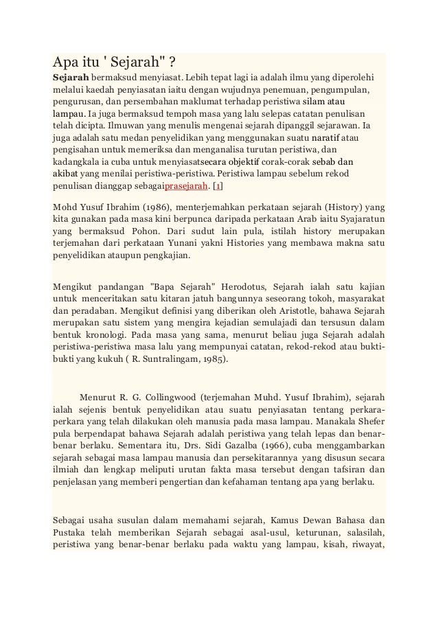 Apa itu sejarah Apa itu sejarah