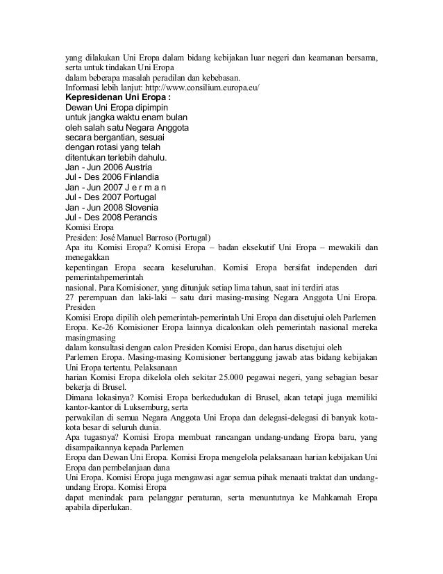 An amateur: Apa itu uni eropa