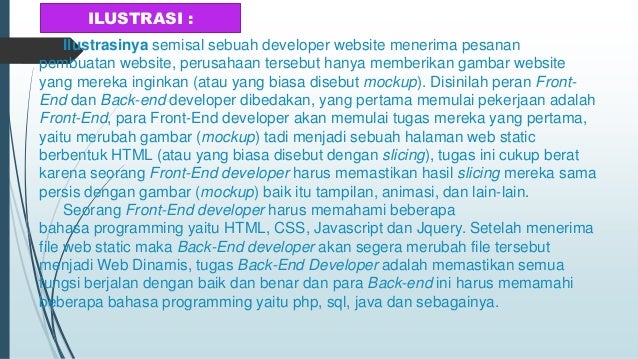Apa itu XML - JSON - JavaScript - Front end & Back end