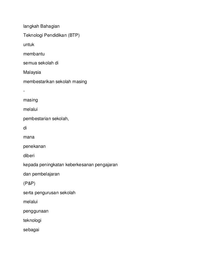 Apakah pembestarian p&p bahasa melayu