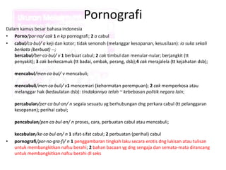 Apakah saudara sudah tahu 35 ayat porno | PPT