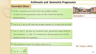 Arithmetic and Geometric Progressions | PDF