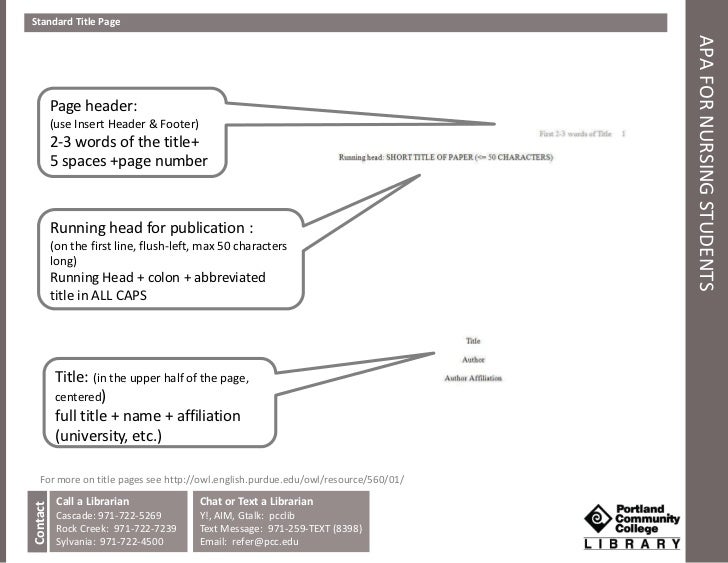 apa header and footer