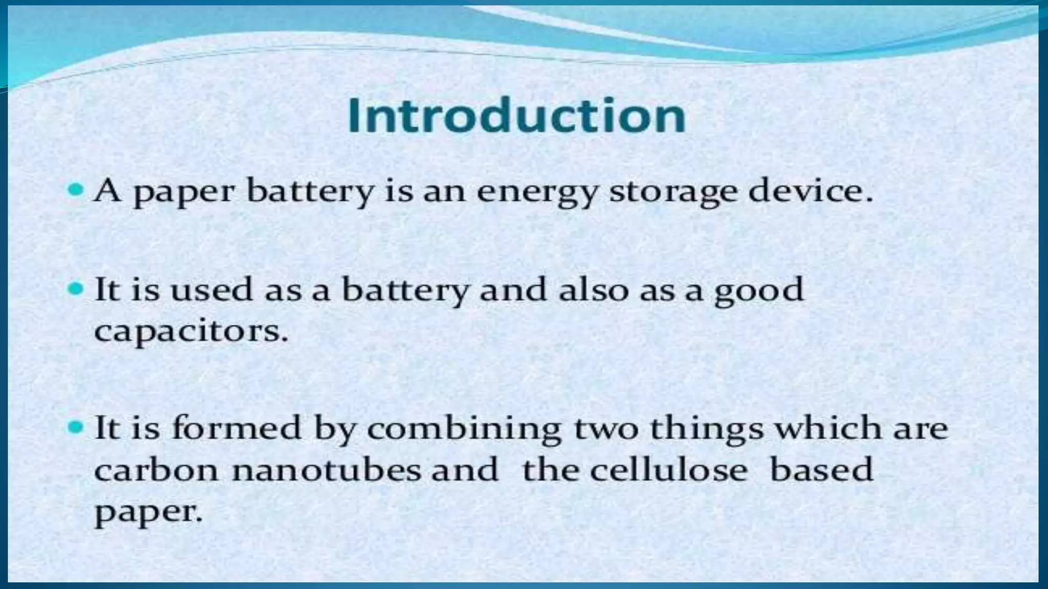 A paper battery(saiful