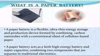 A paper battery(saiful