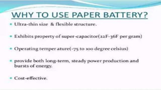 A paper battery(saiful