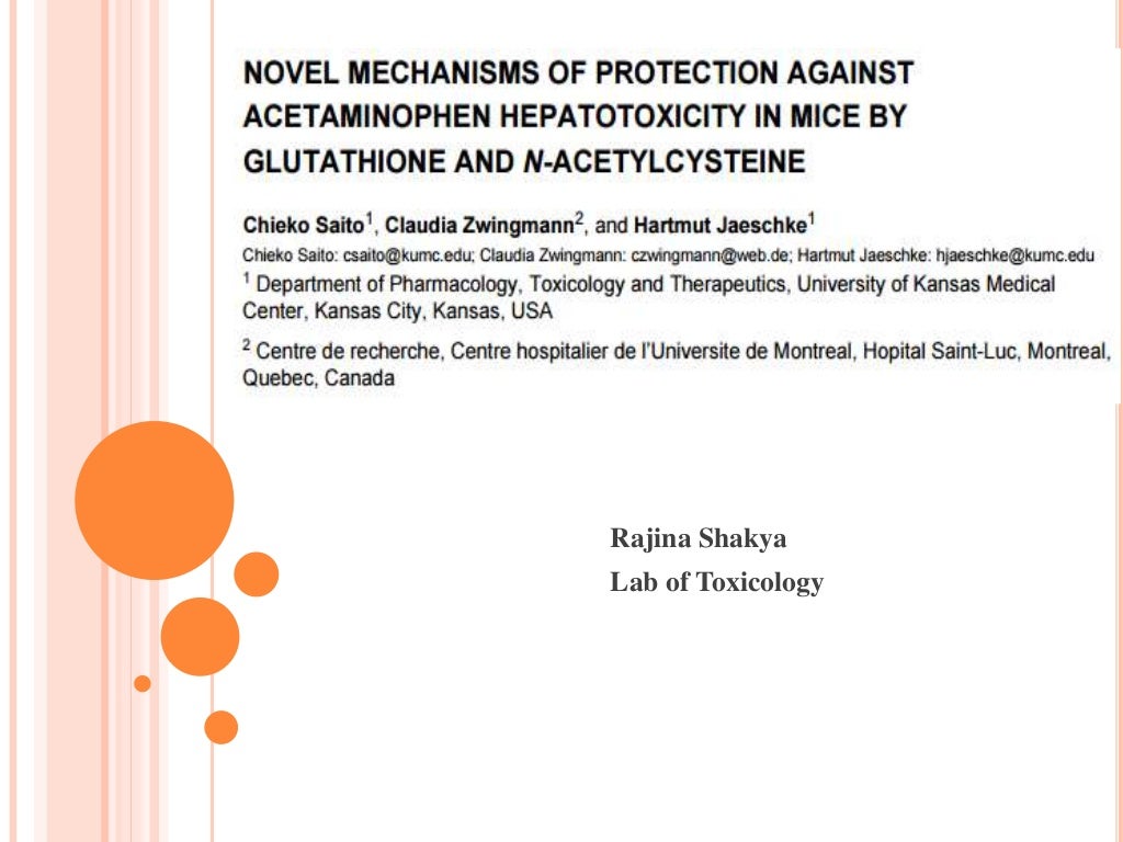 Paracetamol hepatotoxicity