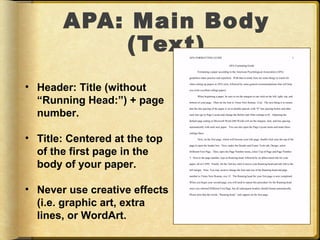 APA powerpoint | PPT
