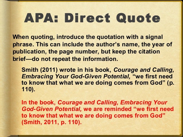 APA Powerpoint Awesome Apa Direct Quote APA Powerpoint Awesome Apa Direct Quote