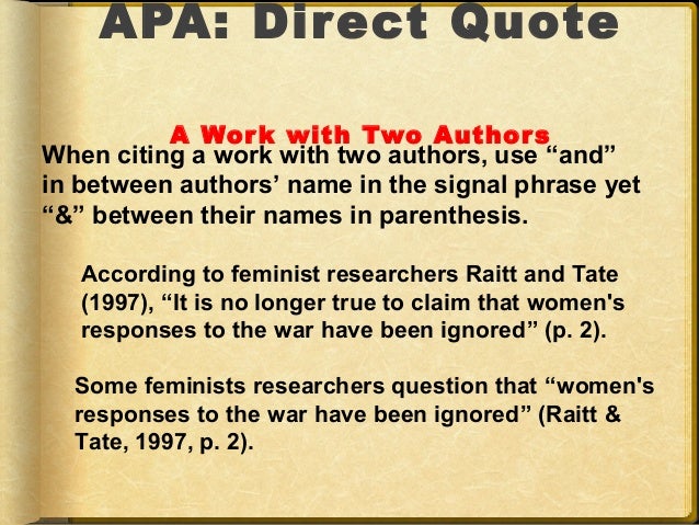 APA Powerpoint New Apa Direct Quote APA Powerpoint New Apa Direct Quote