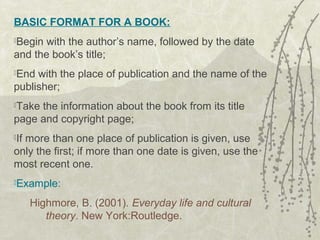 Introduction to APA Style | PPT
