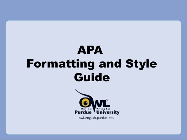 Apa bibliography guidelines