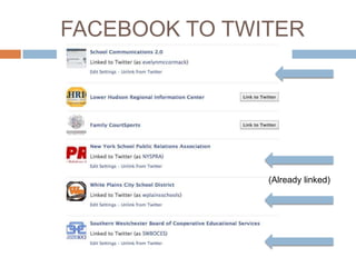 FACEBOOK TO TWITER

(Already linked)

 