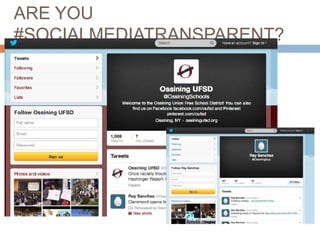 ARE YOU
#SOCIALMEDIATRANSPARENT?

 