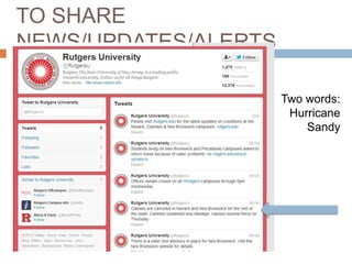 TO SHARE
NEWS/UPDATES/ALERTS
Two words:
Hurricane
Sandy

 