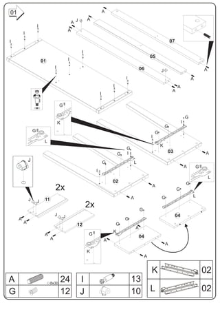 01                                                                            A
                                                                 A
                                                       A J
                     I
                                                   A
         I
I                                                                                                                              07

                                                             I
                                                                                                               05
                             01                    I
                                       I                                                              06               J                                 A
                                                                                          I                                                      A
                                                                                  I                                                 A
                                                                                                                                A
                                                                          I
                         I
                                           G

                                                                                                                                             G
                                           K                                                                                             I
                                                                                                                           G
                 G                                                                                                 G
                                                                                                               I
                              L
                                                                                                                       K
                                                                                          G
                                                                                          I                                03                            A
                                                                                      G
             J                                                                G                   L
                                                                                                                                             A       G
                                                                      I
                                                                                                                                                             L
                                                                                  02                                                         G
                                       2x                                                                      A
                                                                                                                                    G
                                                                                              A                        G                         L
             J       J        11
                                                                 2x                                   G
                                       J       J                                                                                    04
     A                                                                                    G
         A                                                                            G
                                                         12
                                                                                                  A
                                                                                  K
                              A                                  G
                                   A                                                                  04
                                                                              A
                                                                                                                           A
                                                                 K
                                                                                                           A


                                                                                                               K                                         02
A                                  8x30
                                               24            I                                13
G                                              12            J                                10               L                                         02
 