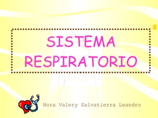 SISTEMA RESPIRATORIO Nora Valery Salvatierra Leandro 