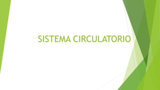 SISTEMA CIRCULATORIO
 