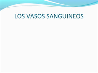 LOS VASOS SANGUINEOS
 