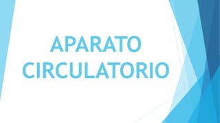 APARATO
CIRCULATORIO
 
