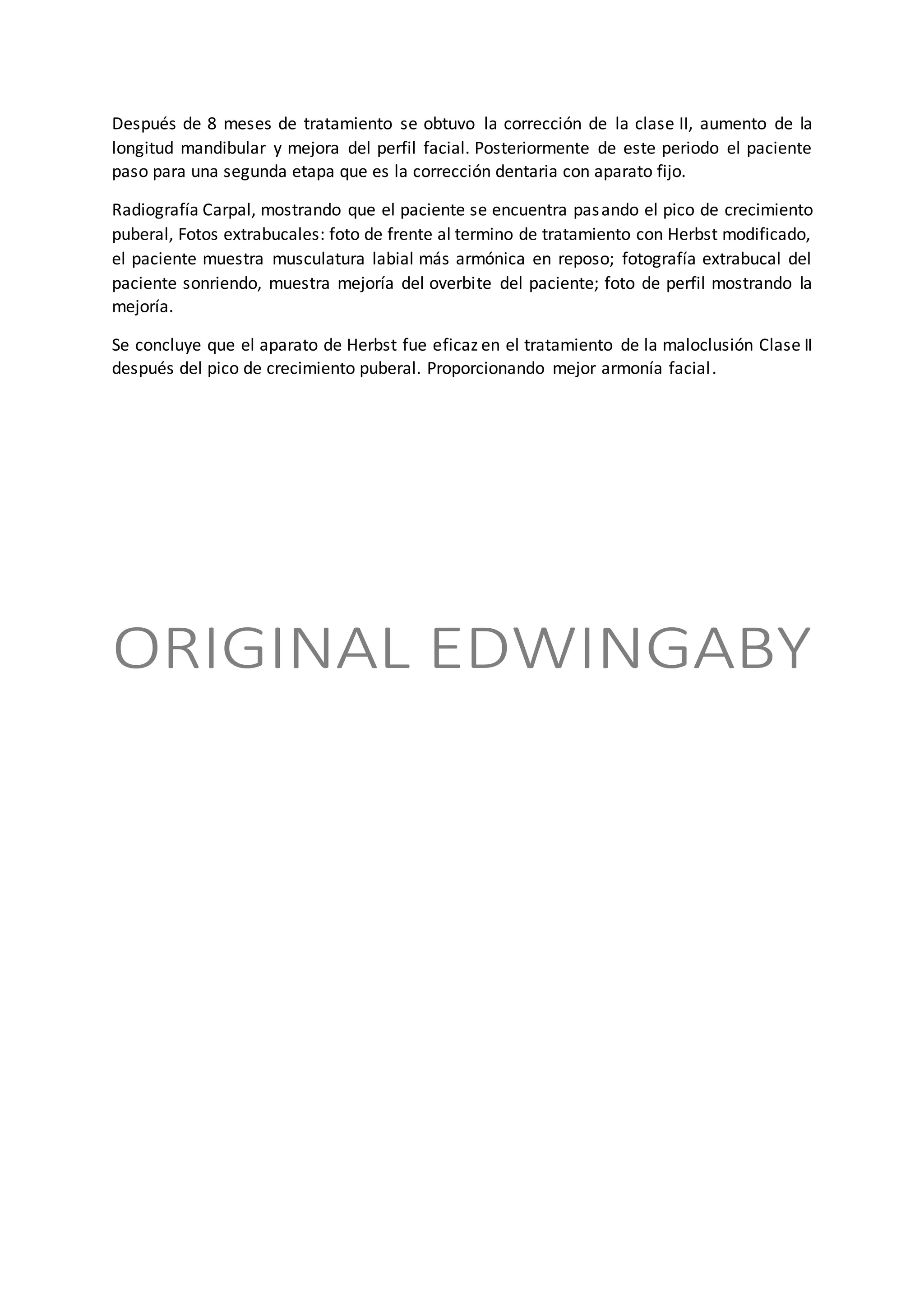 Aparato De Herbst Ortodoncia DOCX