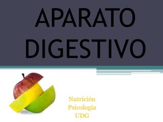 APARATO DIGESTIVO Nutrición Psicología UDG 