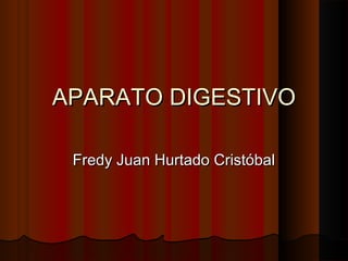 APARATO DIGESTIVO

 Fredy Juan Hurtado Cristóbal
 