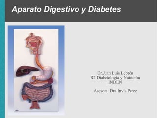 Aparato Digestivo y Diabetes ,[object Object],[object Object],[object Object],[object Object]