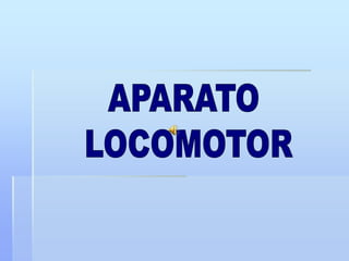 APARATO  LOCOMOTOR 