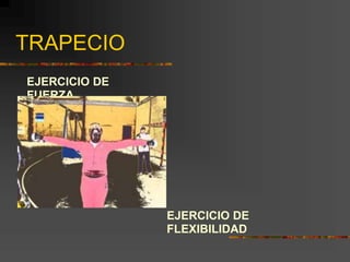 TRAPECIO
EJERCICIO DE
FUERZA
EJERCICIO DE
FLEXIBILIDAD
 
