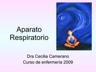 Aparato Respiratorio Dra Cecilia Camerano Curso de enfermería 2009 