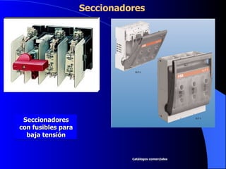 Seccionadores  Seccionadores con fusibles para baja tensión Catálogos comerciales 