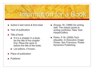 Coordinating References with Notes and CitationsEvery in-text citation in your paper must coordinate with the alphabetized word at the beginning of a reference entry.