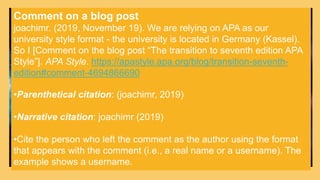 APA 7th Edition References | PPTX