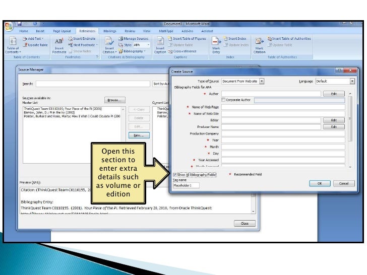 apa referencing in microsoft word 2007 apa in microsoft word