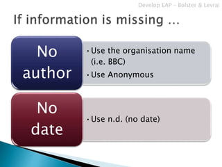 Nd Reference APA referencing style | PPTX