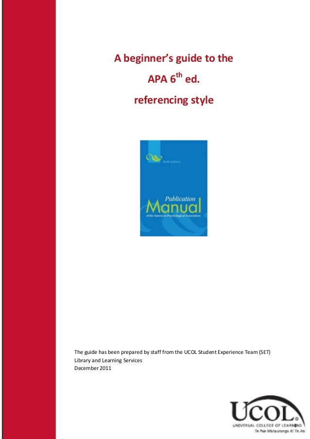apa referencing style 6th edition apa book 6th edition