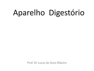 Prof. Dr Lucas de Assis Ribeiro
Aparelho Digestório
 