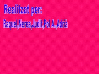 Raquel,Nerea,Judit,Pol A.,Adrià Realitzat per: 