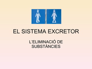 EL SISTEMA EXCRETOR L’ELIMINACIÓ DE SUBSTÀNCIES 